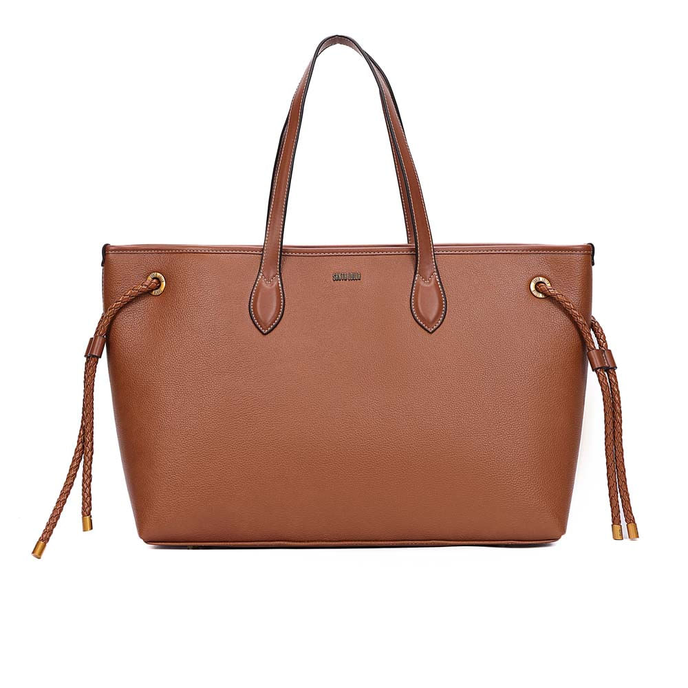 Bolsa Shopper Floater Alça De Ombro Marrom Safari