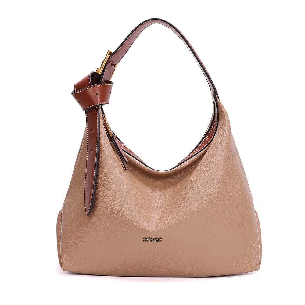 Bolsa Média Floater Alça De Ombro Bege Areia