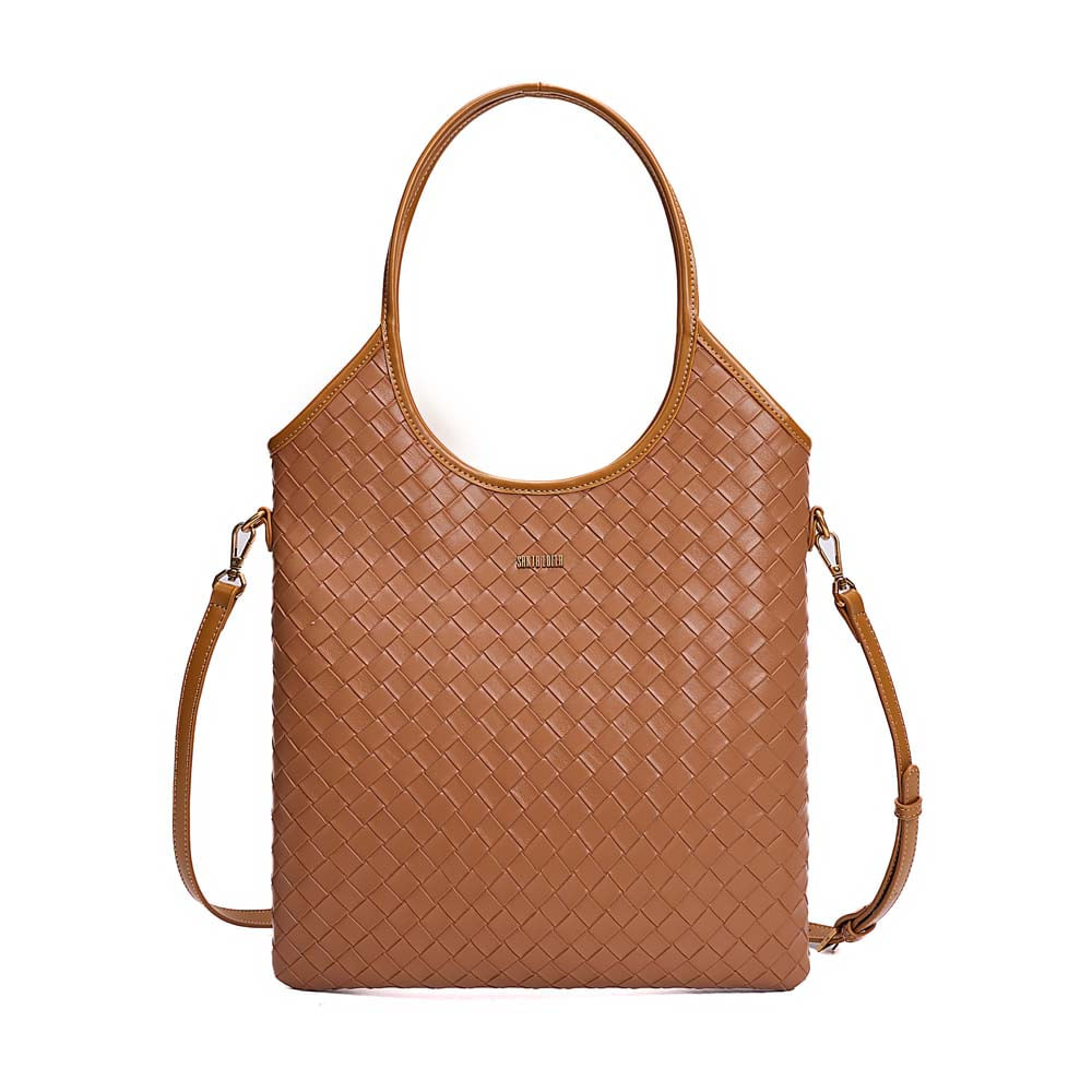 Bolsa Shopper Tressê Alça Dupla Marrom Safari