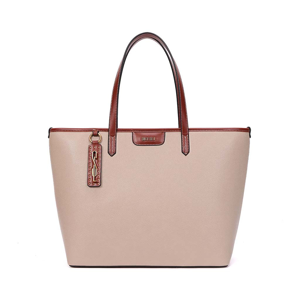 Bolsa Shopper Floater Alça De Ombro Bege Sand