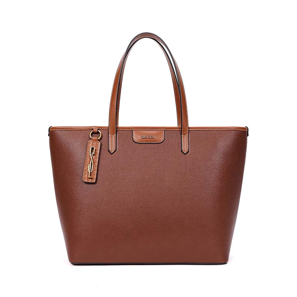Bolsa Shopper Floater Alça De Ombro Marrom Terracota