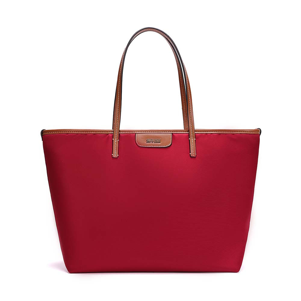 Bolsa Shopper Nylon Alça De Ombro Vermelho Blood