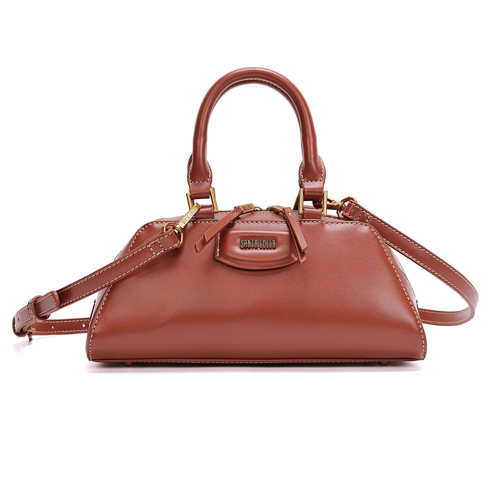 Bolsa Média Soft Alça Dupla Marrom Terracota