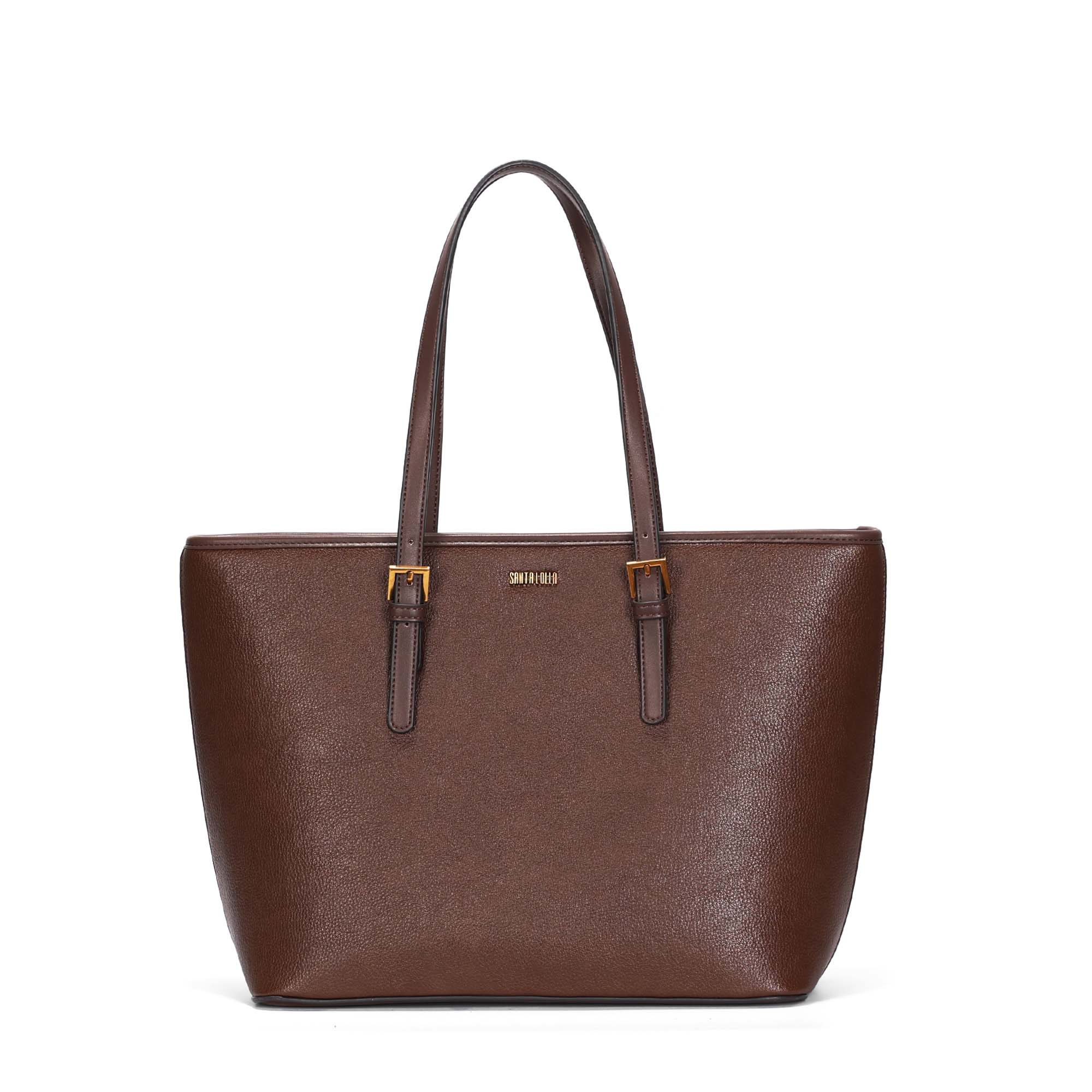 Bolsa Shopper Grande Floater Marrom Brown Texturizada