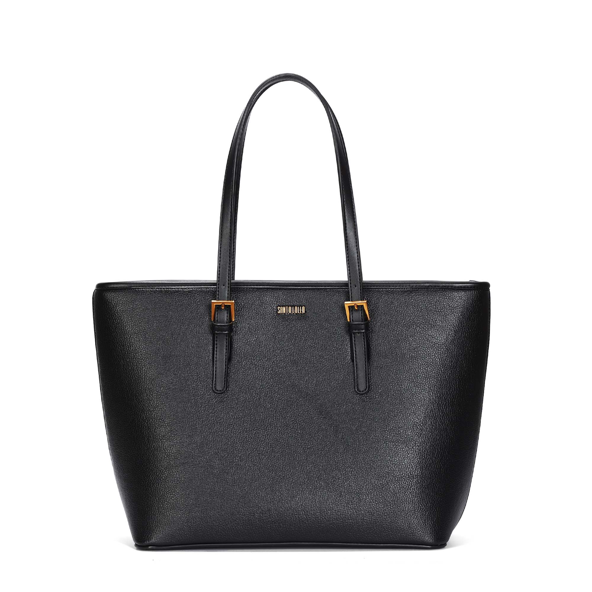 Bolsa Shopper Grande Floater Preta Texturizada