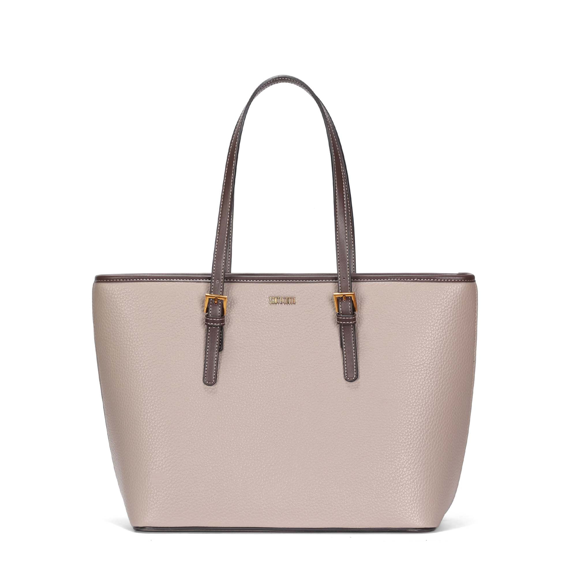 Bolsa Shopper Grande Floater Bege Taupe Texturizada