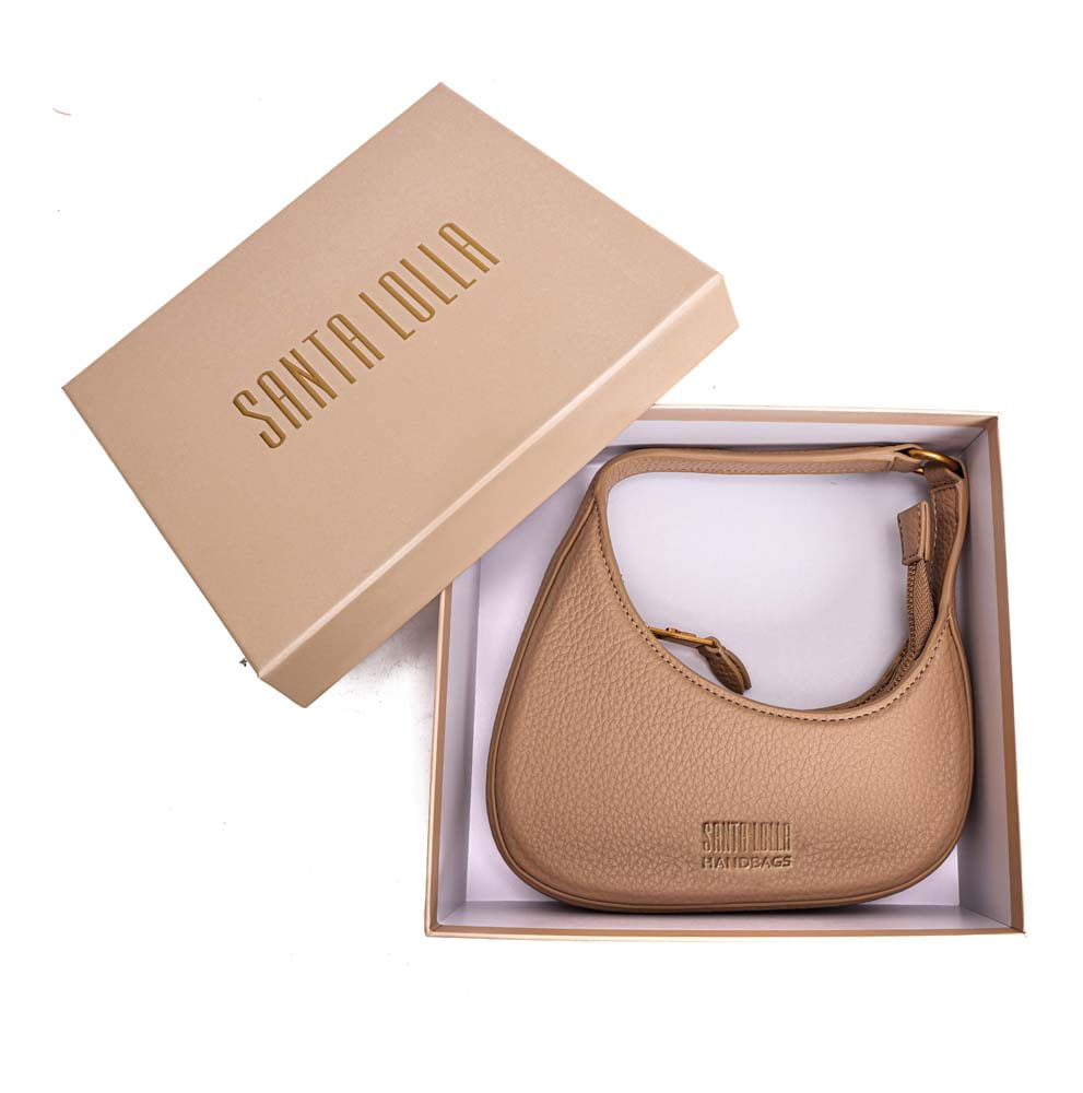Bolsa Meia Lua Floater Bege Areia