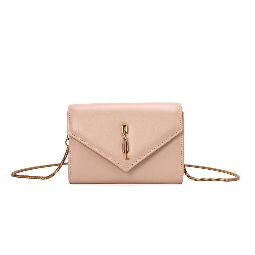 Bolsa Carteira Pequena Soft Liso Transversal Bege