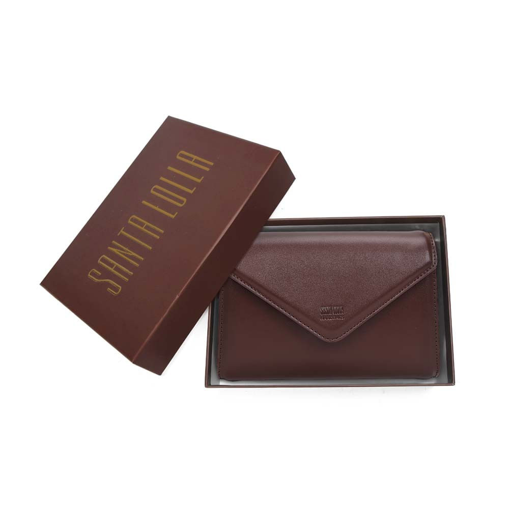 Bolsa Carteira Soft Alça Tiracolo Marrom Dark