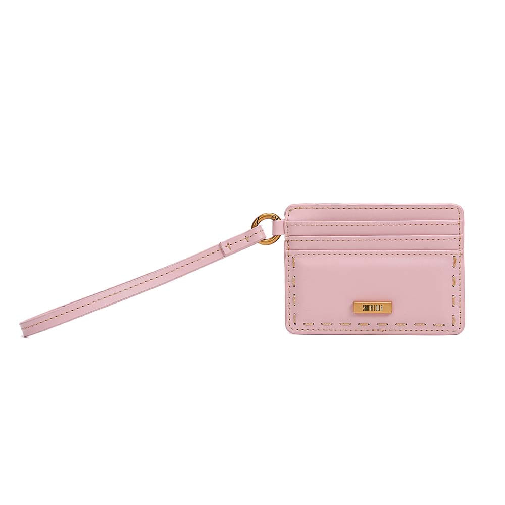 Porta Cartão Soft Rosa Blossom Alça De Mão