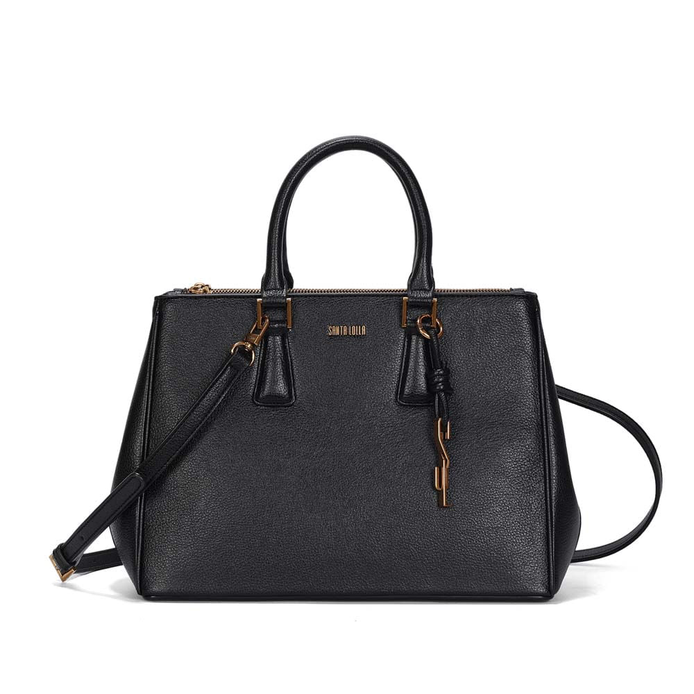 Bolsa Tote Grande Floater Alça Transversal Preta