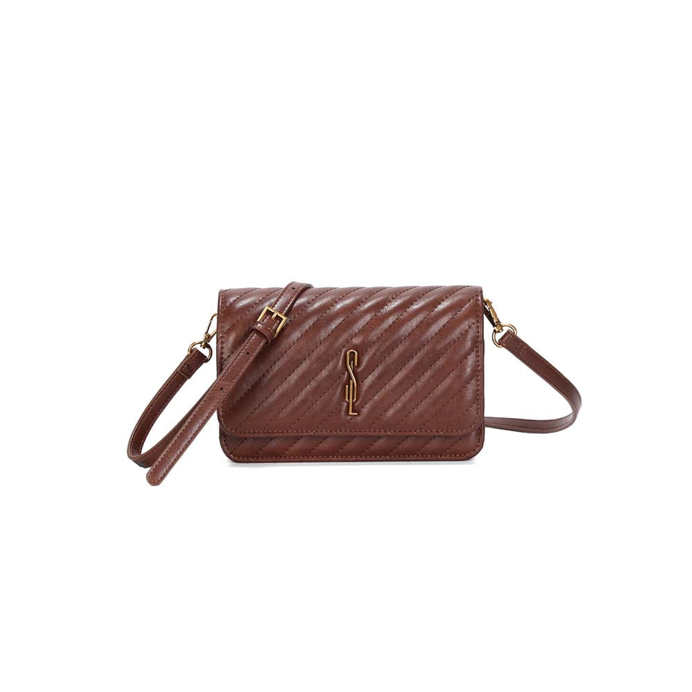Bolsa Quadrada Pequena Rústico Terracota Transversal