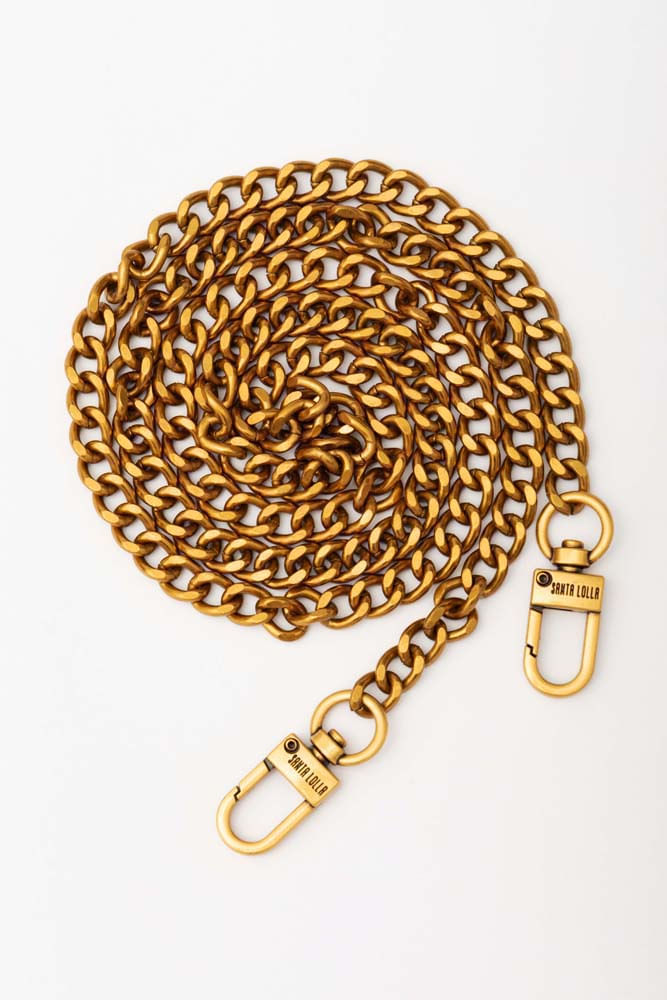 Alça De Bolsa Corrente Ouro Queimado
