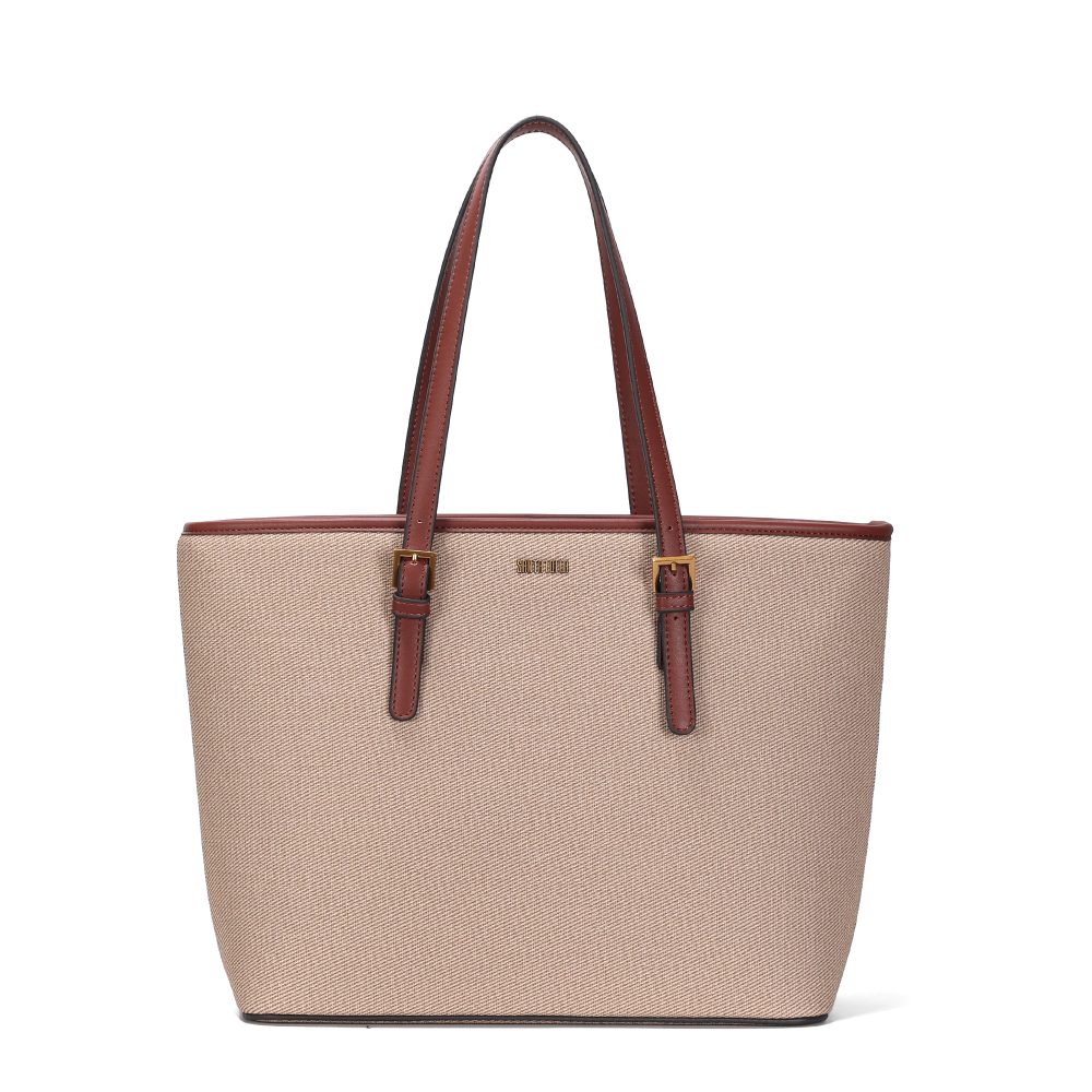 Bolsa Shopper Grande Canvas Bege Sand