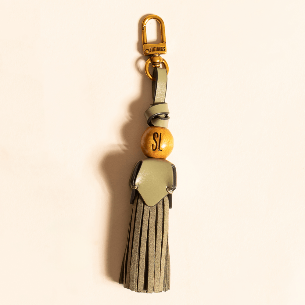 Chaveiro Soft Tassel Franjas Verde Pistache