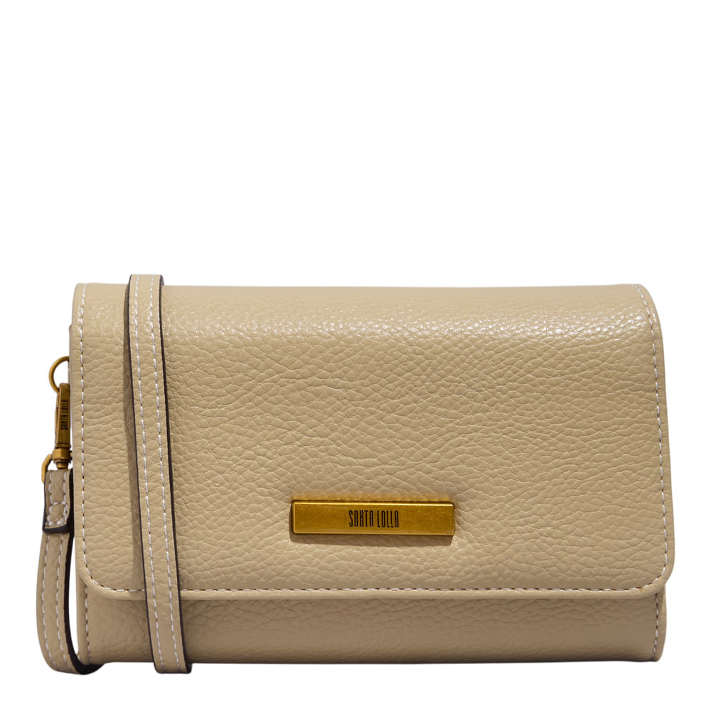 Bolsa Carteira Floater Bege New Sand Alça Transversal