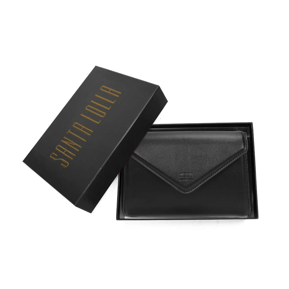 Bolsa Carteira Soft Alça Tiracolo Preta
