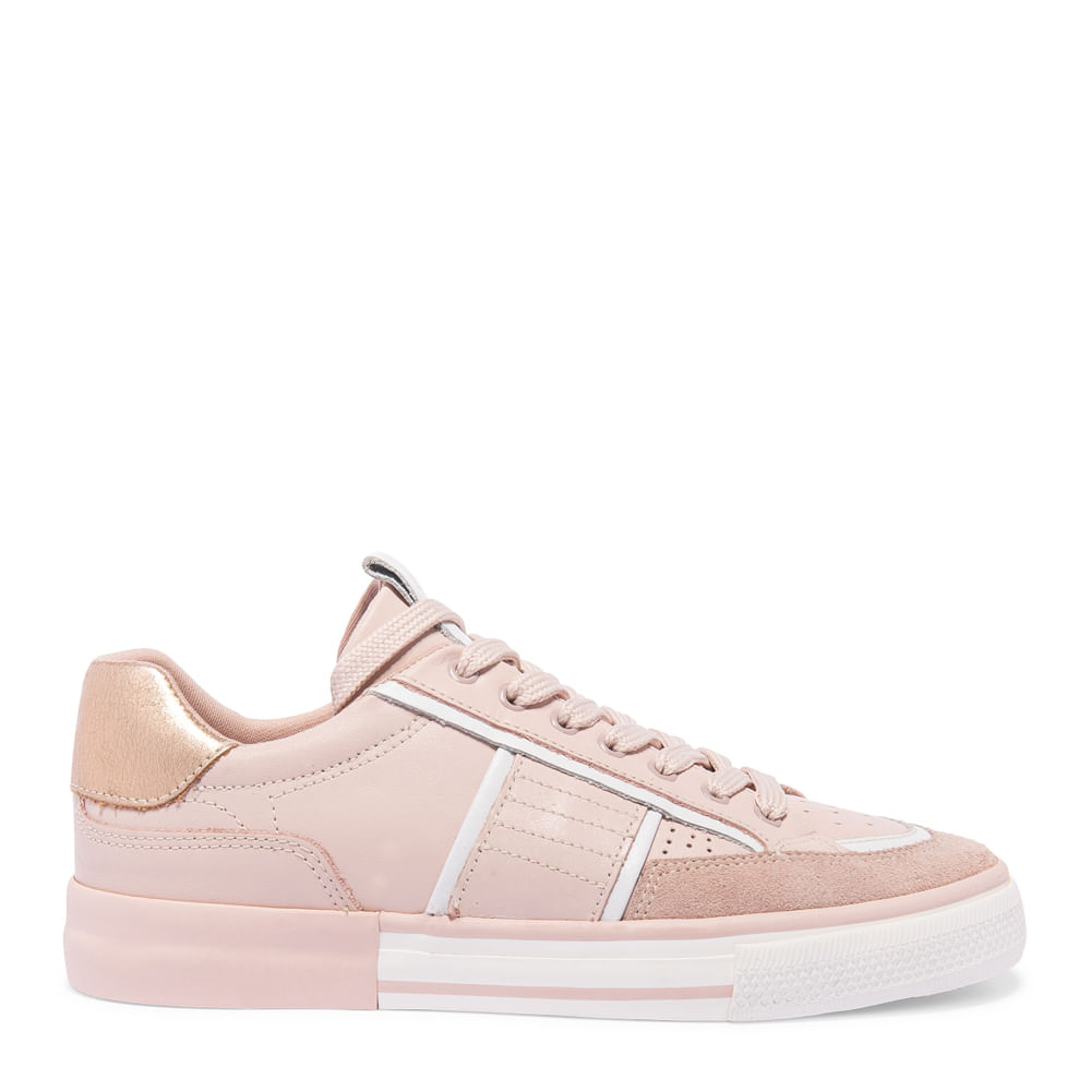 Tênis Rosa Couro Lume