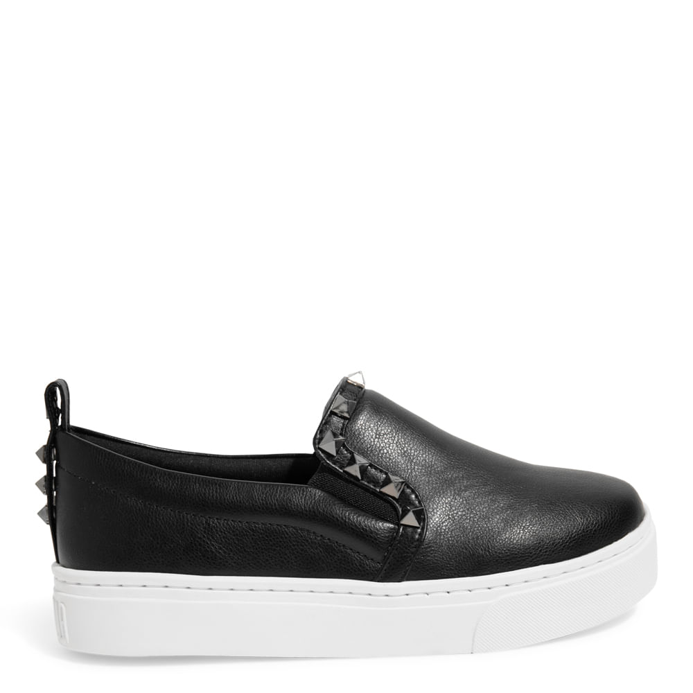 Tênis Slip On Floater Lux Preto Spikes