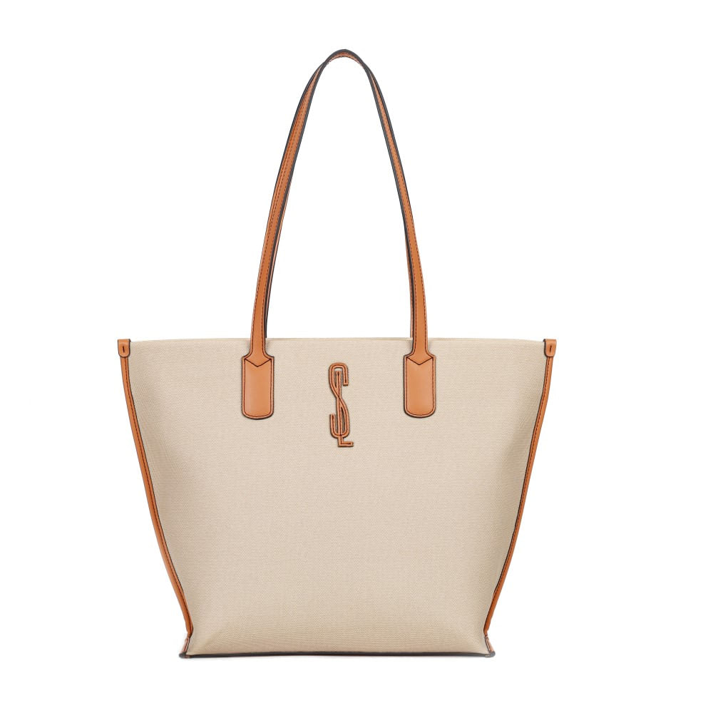 Bolsa shopper grande canvas bege