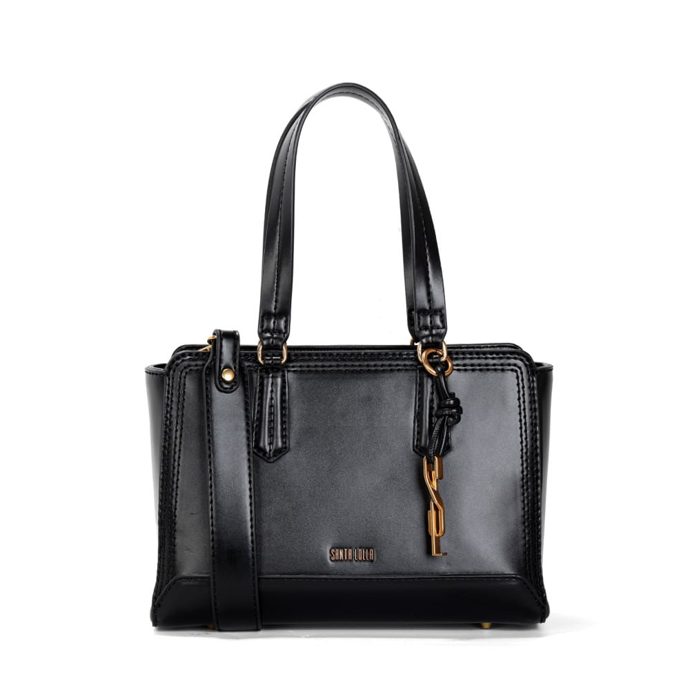 Bolsa Tote Soft Preta Duas Alças