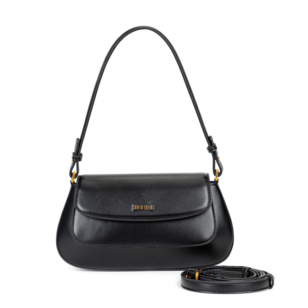 Bolsa Baguete Soft Média Preta