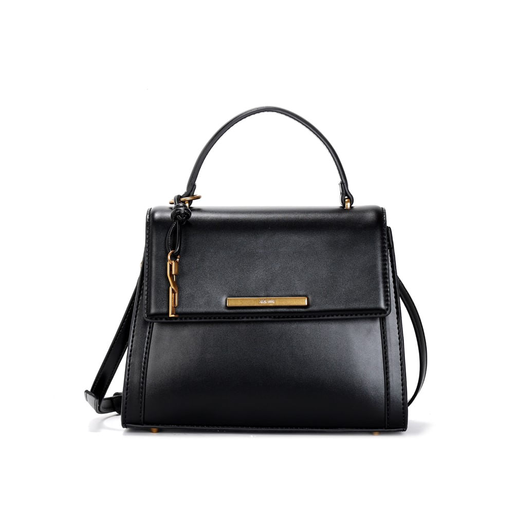 Bolsa Soft Preta Alça Transversal