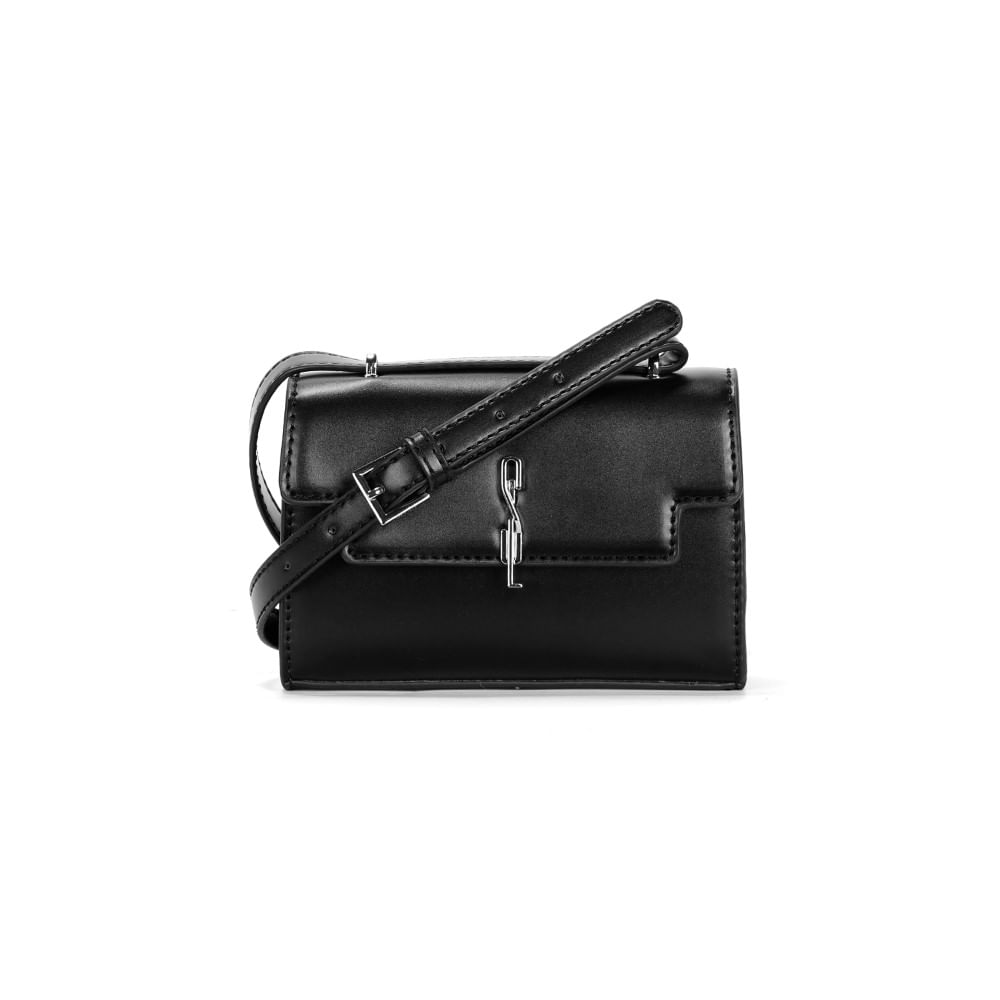 Bolsa Soft Preta Alça Transversal