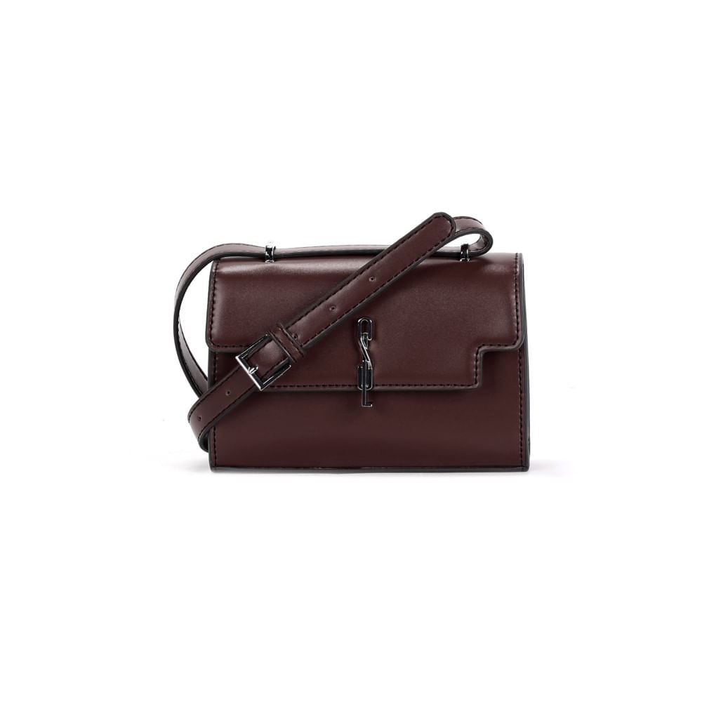 Bolsa Soft Marrom Alça Transversal