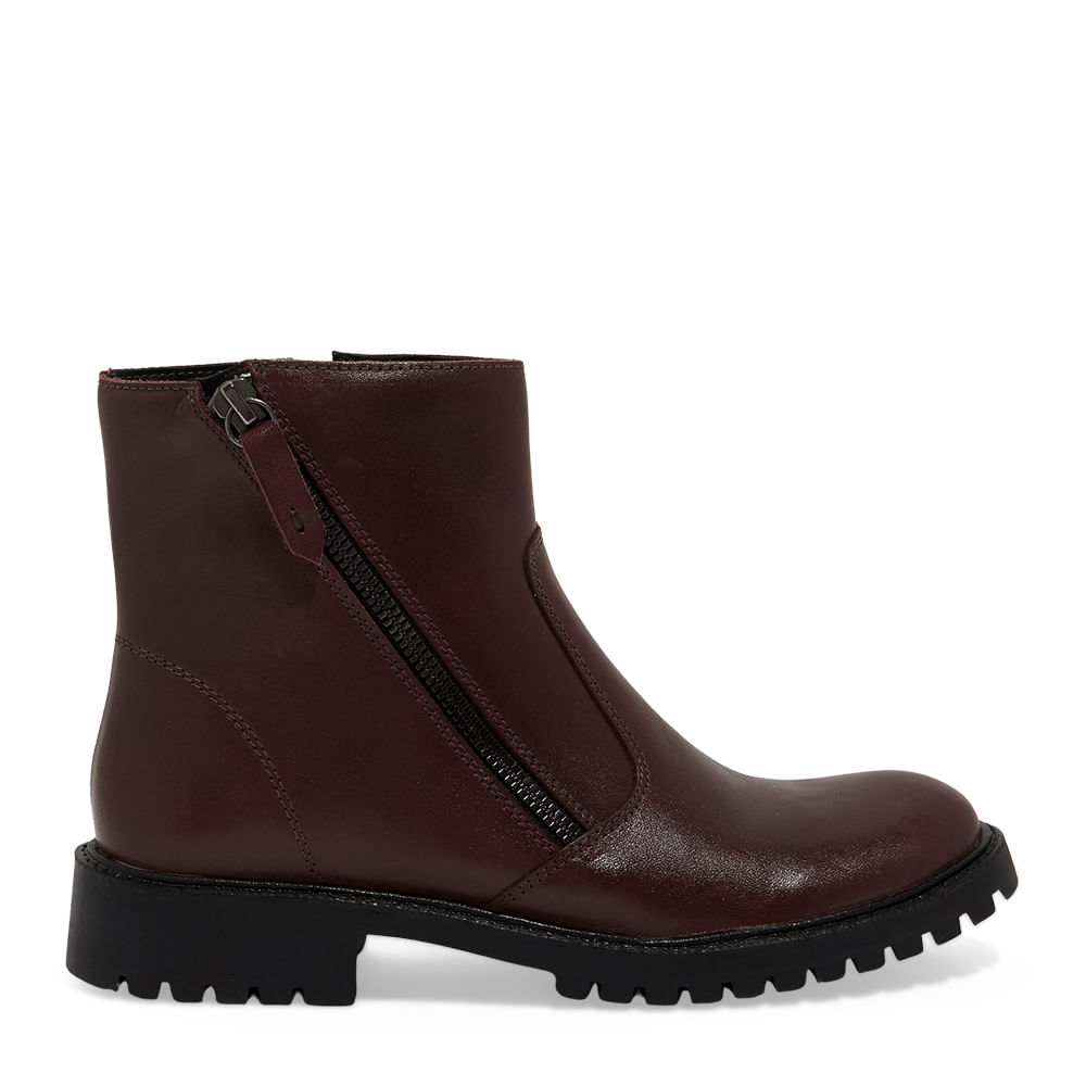 Bota Tratorada Couro Confort Cano Baixo Marrom