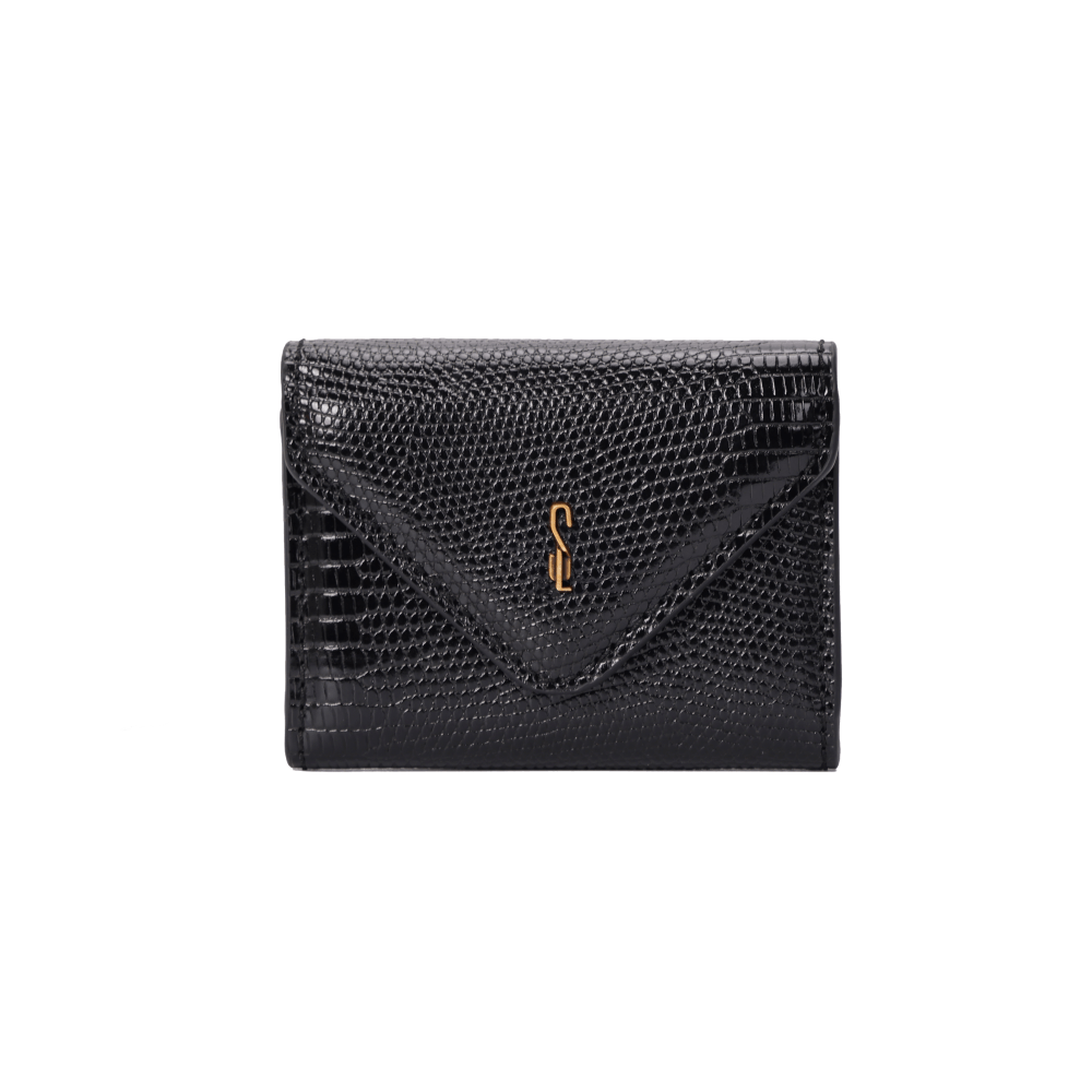 Porta Cartão Envelope Lizard Preto