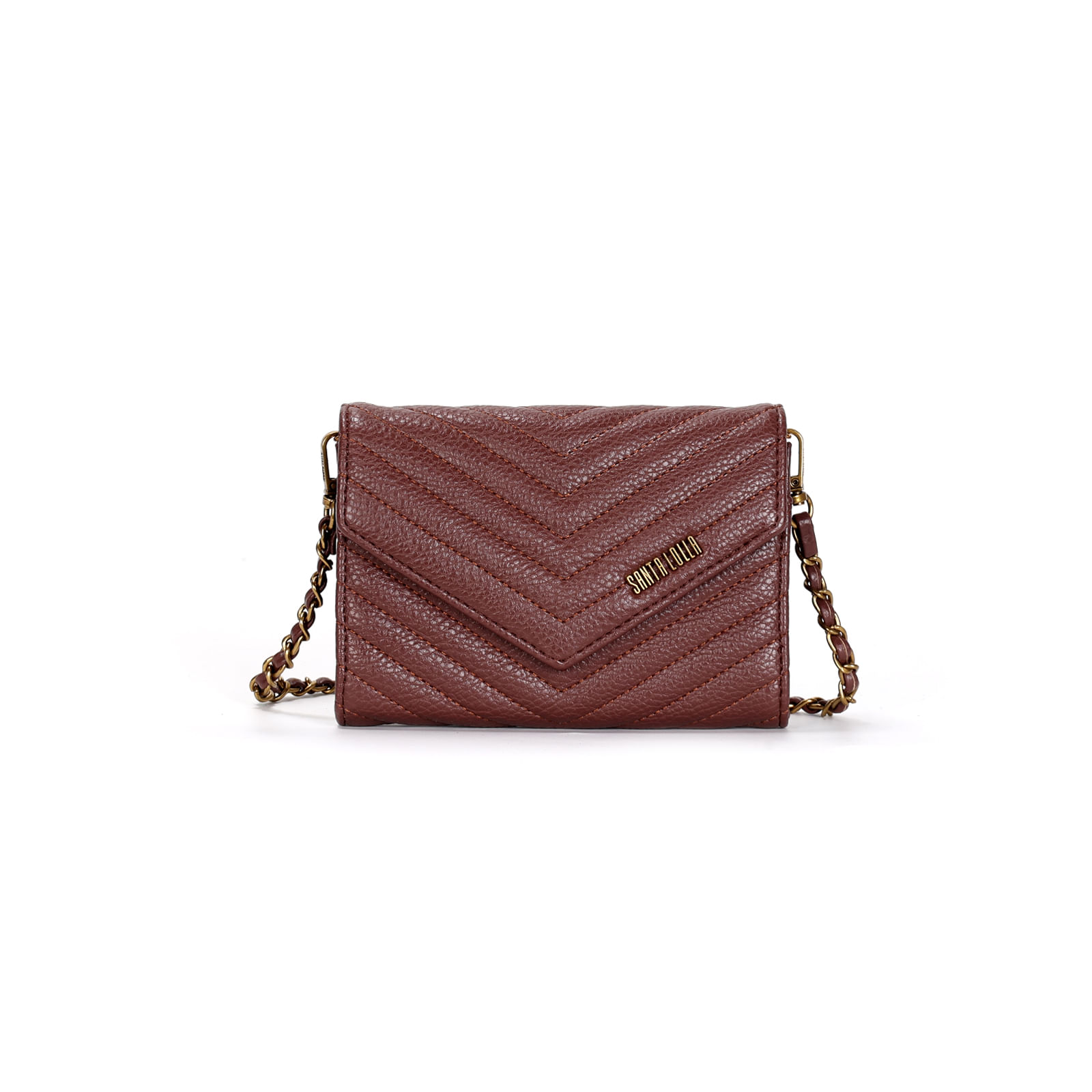 Bolsa Carteira Pequena Floater Marrom Alça Transversal