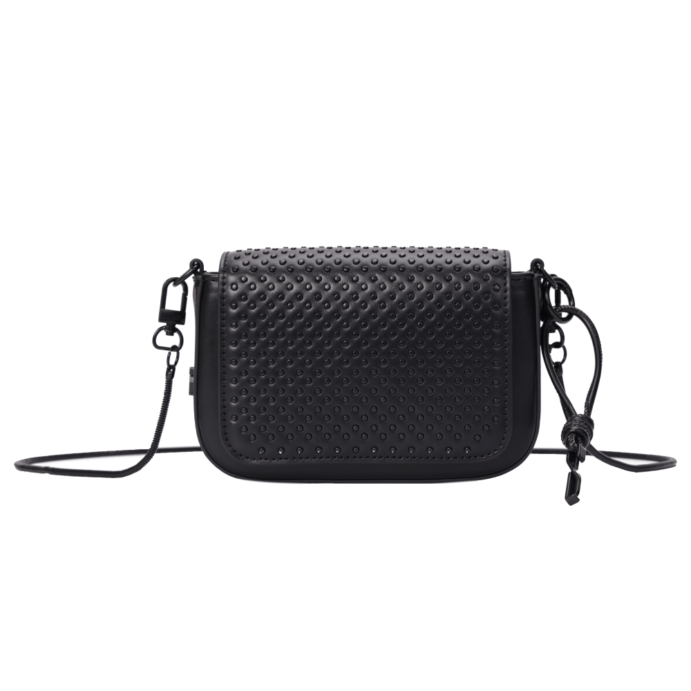Bolsa Pequena Soft Preta Alça Transversal