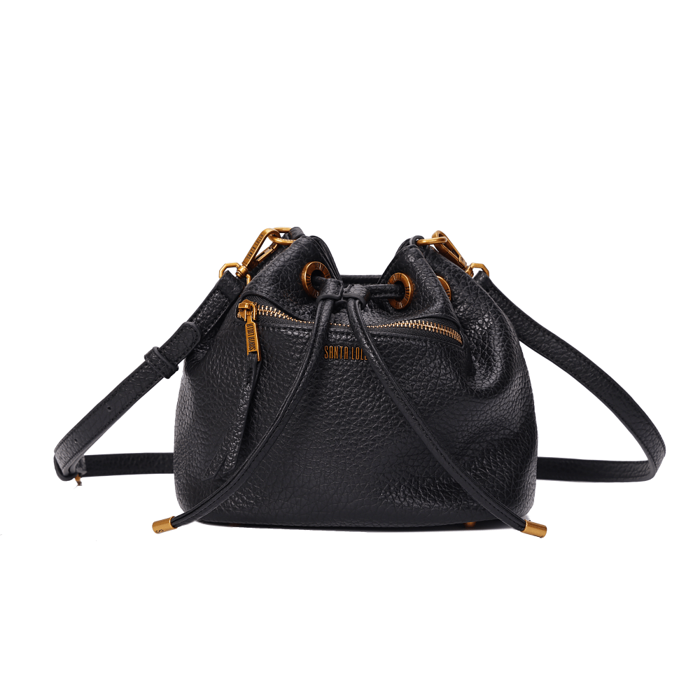 Bolsa Bucket Floater Preta Alça Transversal