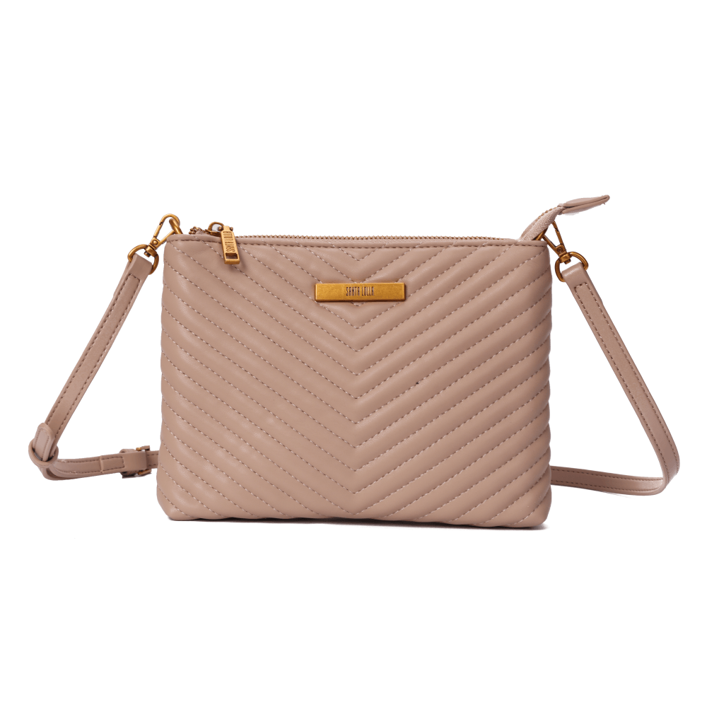 Bolsa Clutch Soft Bege Alça Transversal