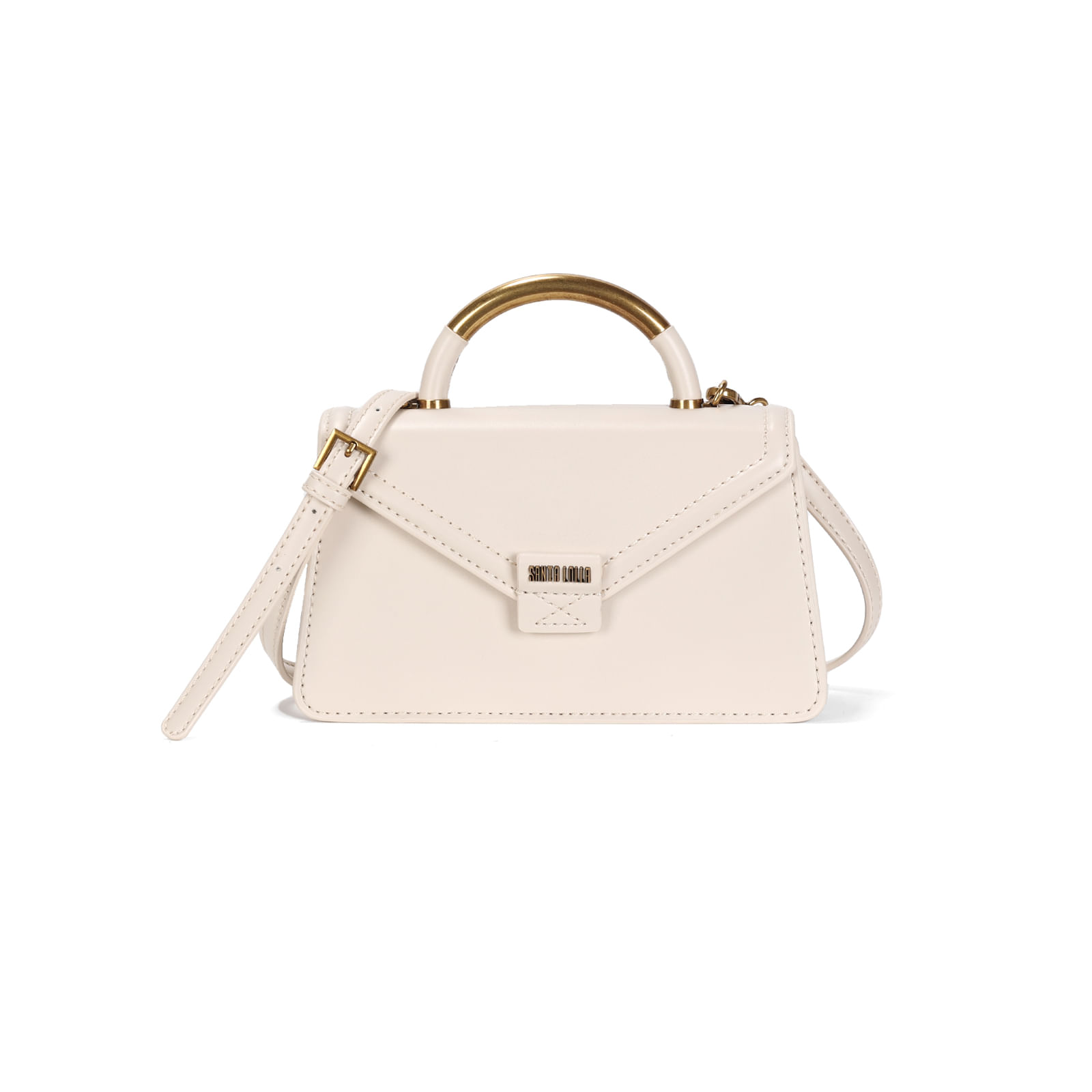 Bolsa Envelope Bege Soft Duas Alças