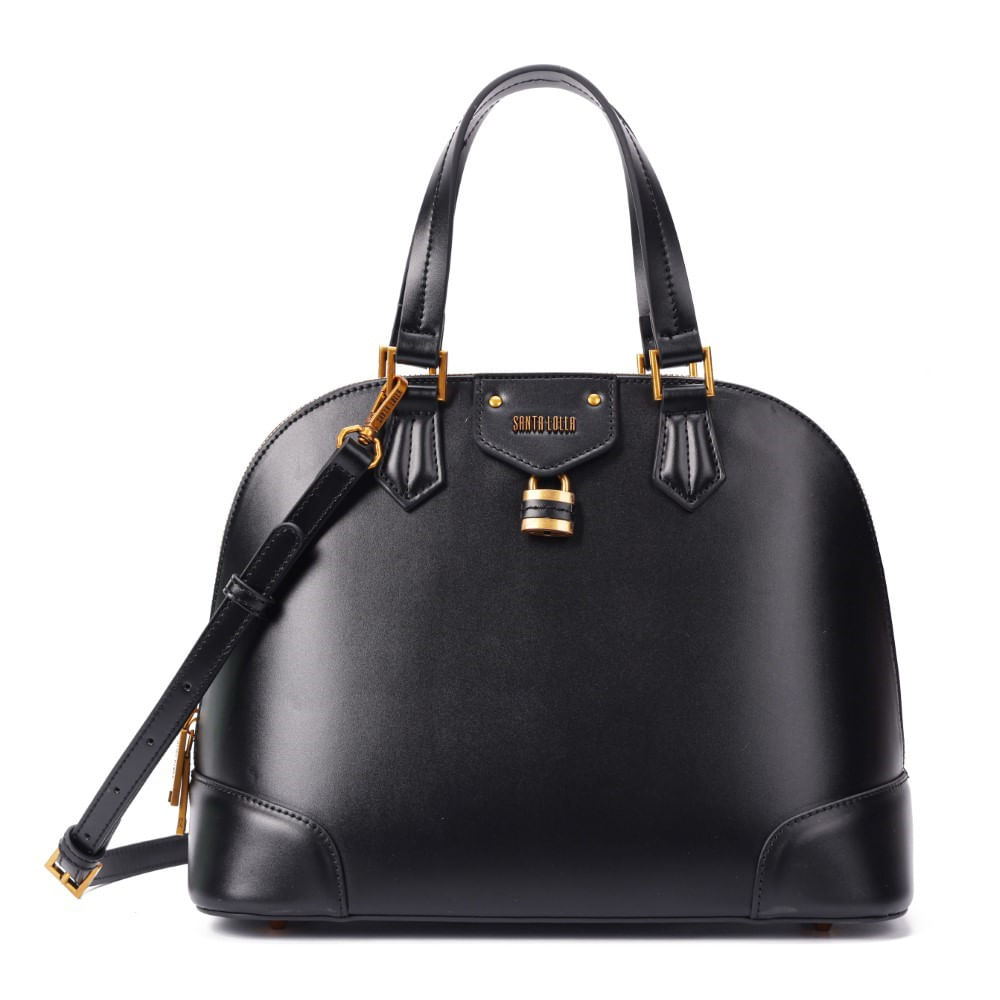 Bolsa Soft Preta Alça Dupla