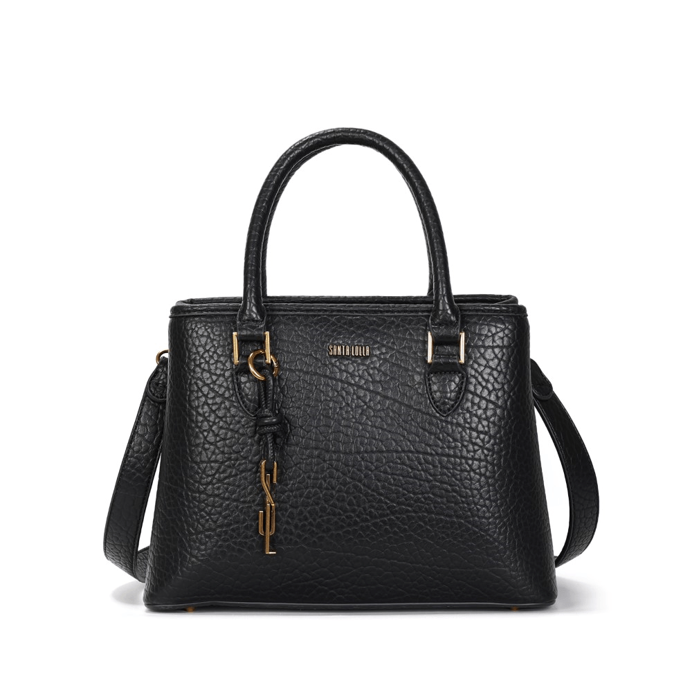 Bolsa Tote Floater Preta Alça Dupla