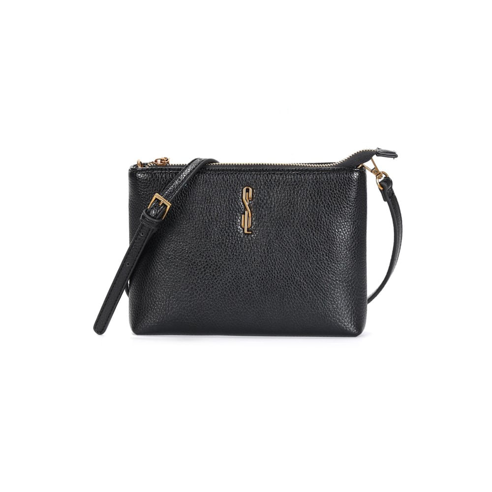 Bolsa Pequena Floater Preta Alça Transversal