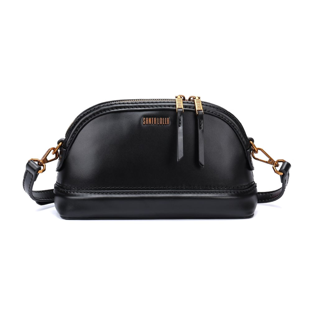 Bolsa Pequena Soft Preta Alça Transversal