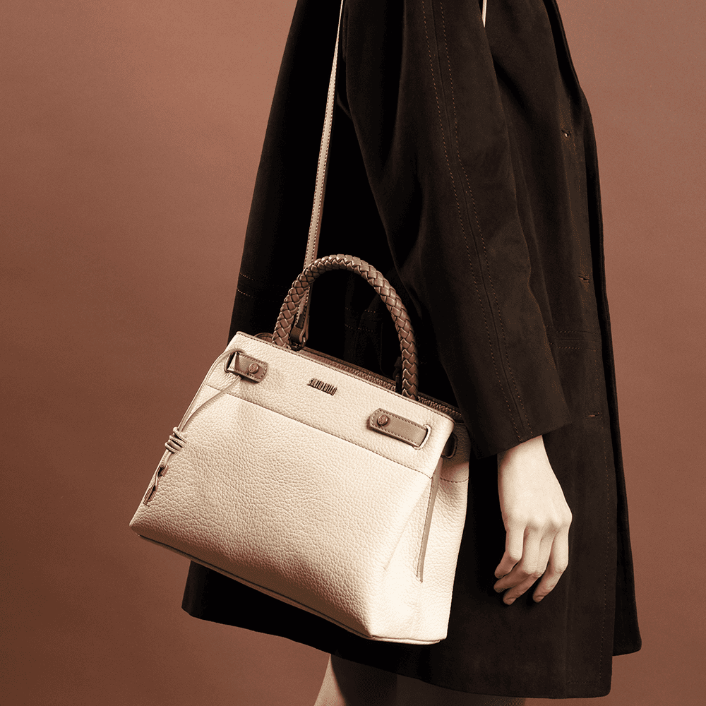 Bolsa Tote Floater Bege Alça Dupla