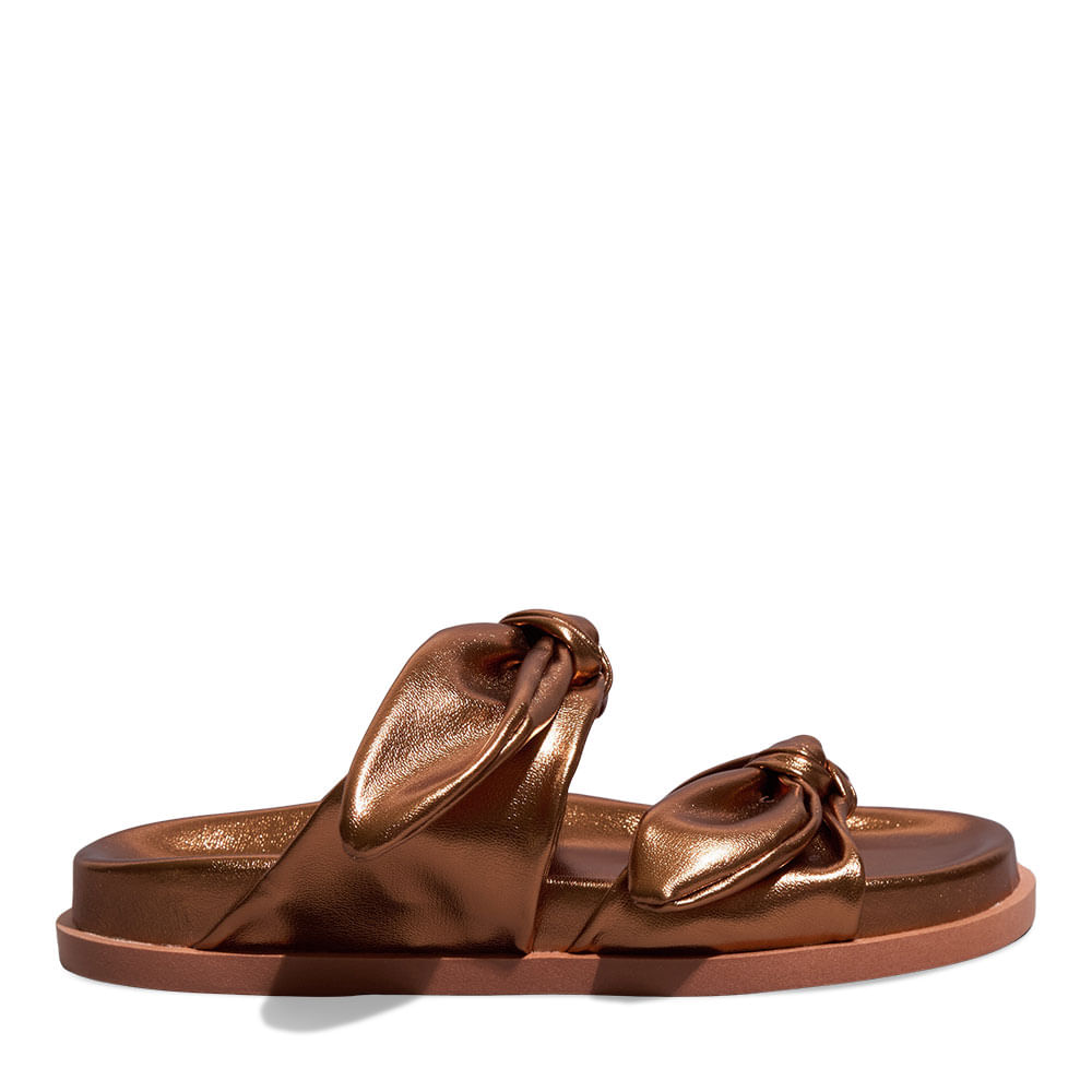 Papete Laço Metalizada Bronze
